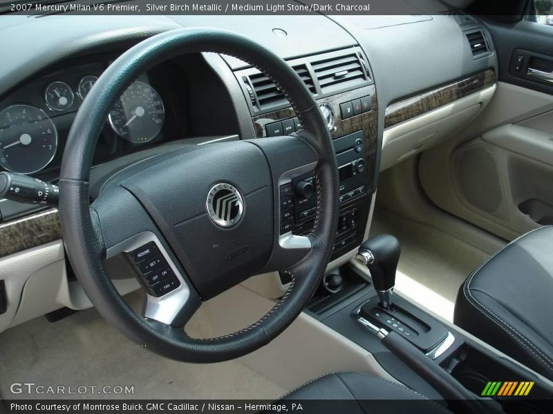 Silver Birch Metallic / Medium Light Stone/Dark Charcoal 2007 Mercury Milan V6 Premier