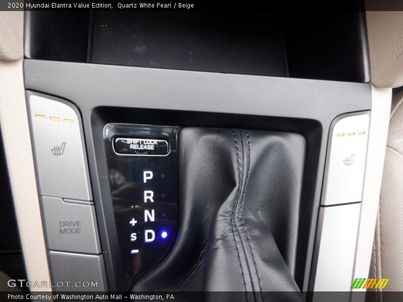 Quartz White Pearl / Beige 2020 Hyundai Elantra Value Edition
