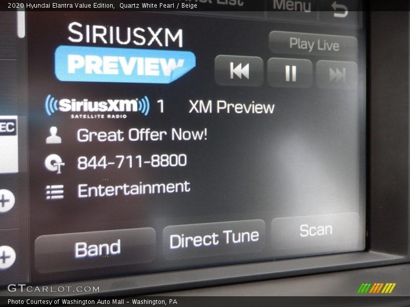 Quartz White Pearl / Beige 2020 Hyundai Elantra Value Edition