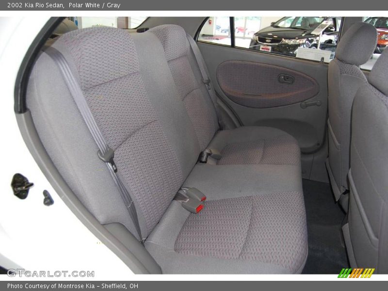 Polar White / Gray 2002 Kia Rio Sedan