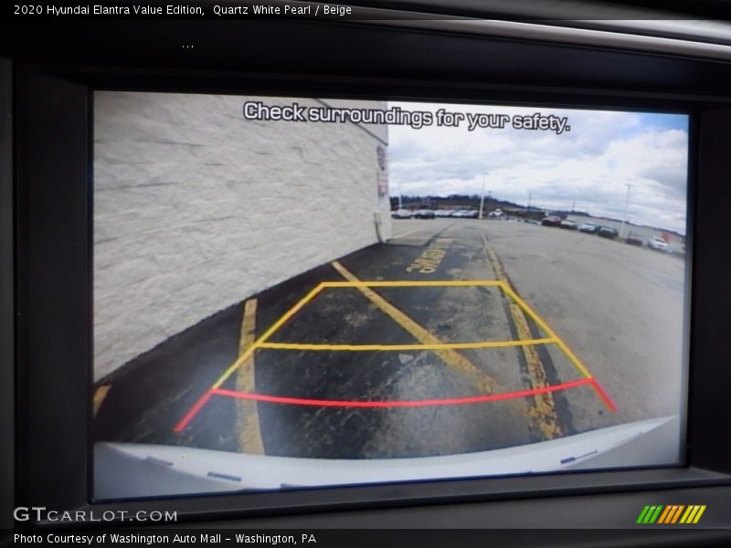Quartz White Pearl / Beige 2020 Hyundai Elantra Value Edition