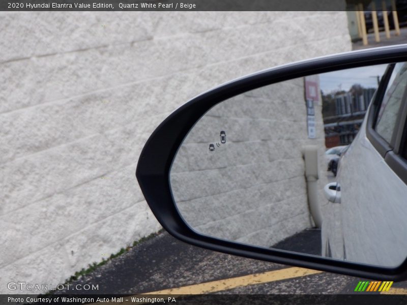 Quartz White Pearl / Beige 2020 Hyundai Elantra Value Edition