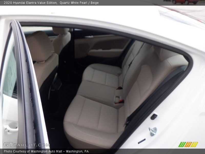 Quartz White Pearl / Beige 2020 Hyundai Elantra Value Edition