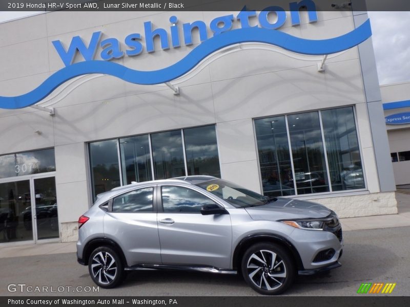 Lunar Silver Metallic / Black 2019 Honda HR-V Sport AWD