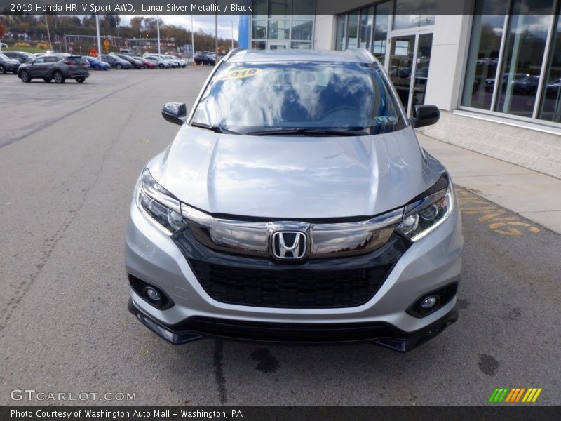 Lunar Silver Metallic / Black 2019 Honda HR-V Sport AWD