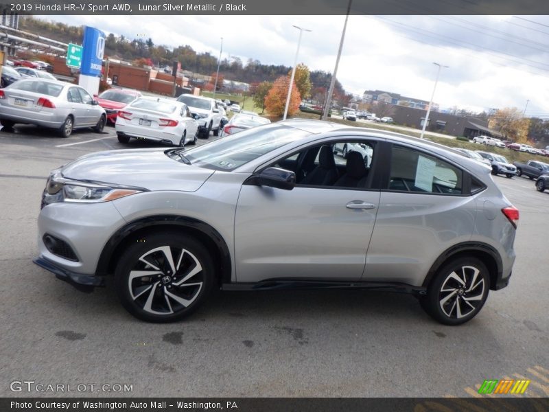 Lunar Silver Metallic / Black 2019 Honda HR-V Sport AWD