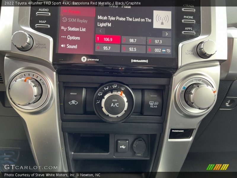 Controls of 2022 4Runner TRD Sport 4x4