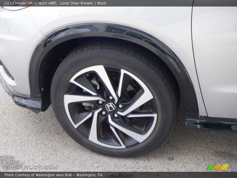 Lunar Silver Metallic / Black 2019 Honda HR-V Sport AWD