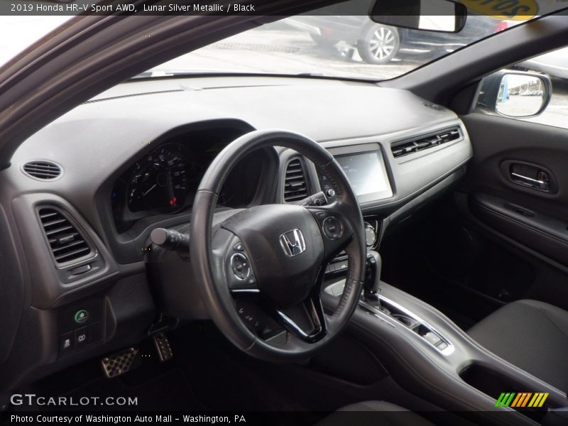 Lunar Silver Metallic / Black 2019 Honda HR-V Sport AWD