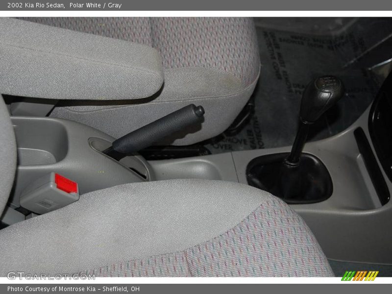 Polar White / Gray 2002 Kia Rio Sedan
