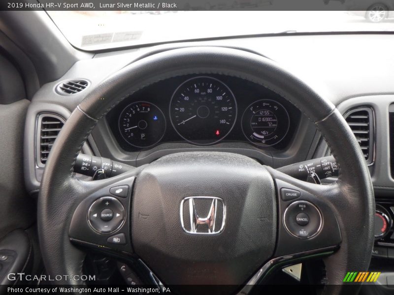 Lunar Silver Metallic / Black 2019 Honda HR-V Sport AWD