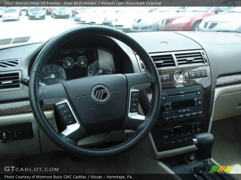 Silver Birch Metallic / Medium Light Stone/Dark Charcoal 2007 Mercury Milan V6 Premier