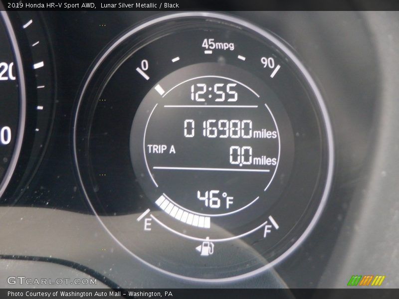 Lunar Silver Metallic / Black 2019 Honda HR-V Sport AWD