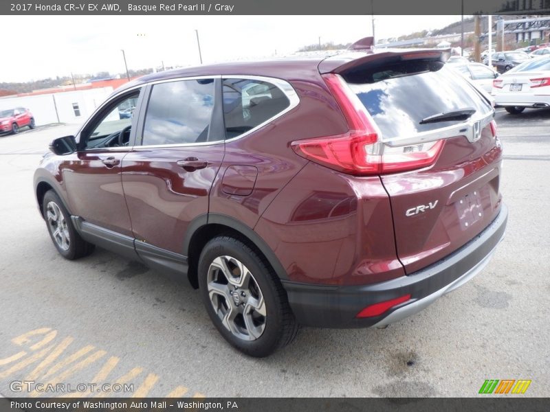 Basque Red Pearl II / Gray 2017 Honda CR-V EX AWD