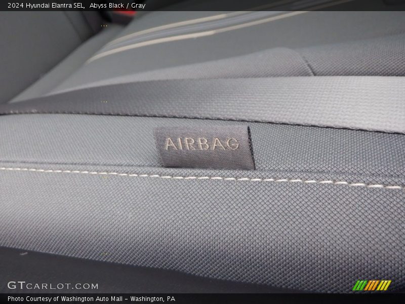Abyss Black / Gray 2024 Hyundai Elantra SEL
