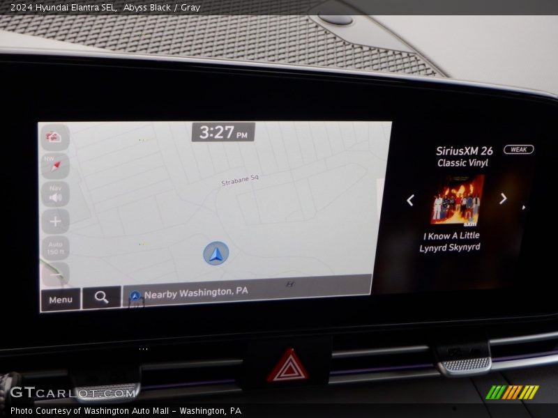 Navigation of 2024 Elantra SEL