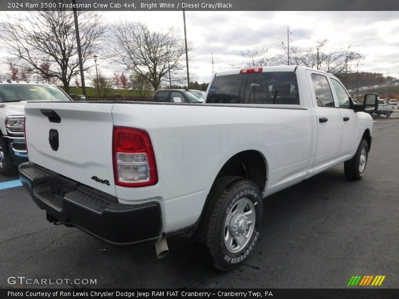 Bright White / Diesel Gray/Black 2024 Ram 3500 Tradesman Crew Cab 4x4