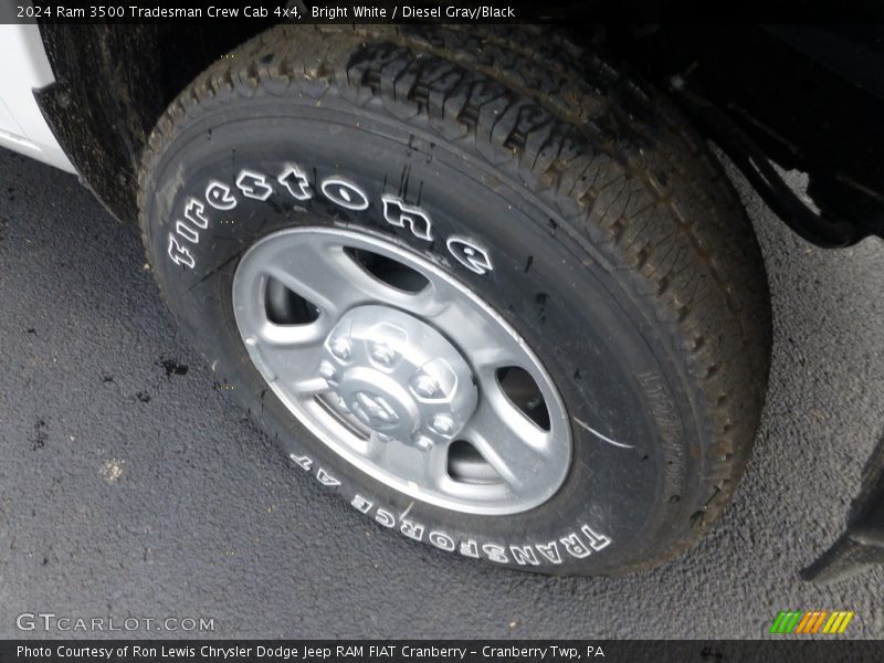 Bright White / Diesel Gray/Black 2024 Ram 3500 Tradesman Crew Cab 4x4