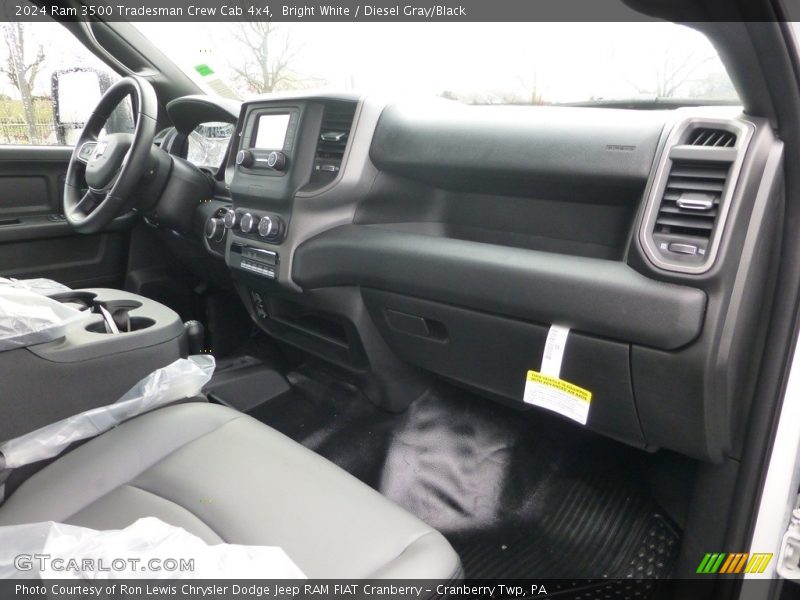 Bright White / Diesel Gray/Black 2024 Ram 3500 Tradesman Crew Cab 4x4