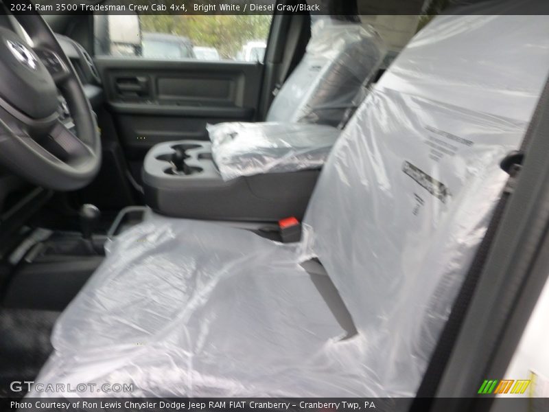 Bright White / Diesel Gray/Black 2024 Ram 3500 Tradesman Crew Cab 4x4