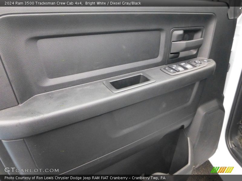 Bright White / Diesel Gray/Black 2024 Ram 3500 Tradesman Crew Cab 4x4