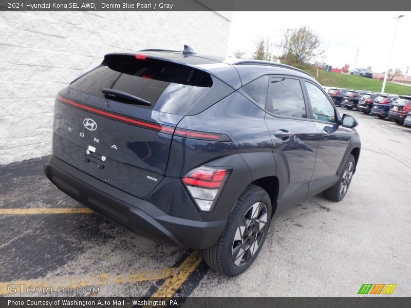 Denim Blue Pearl / Gray 2024 Hyundai Kona SEL AWD