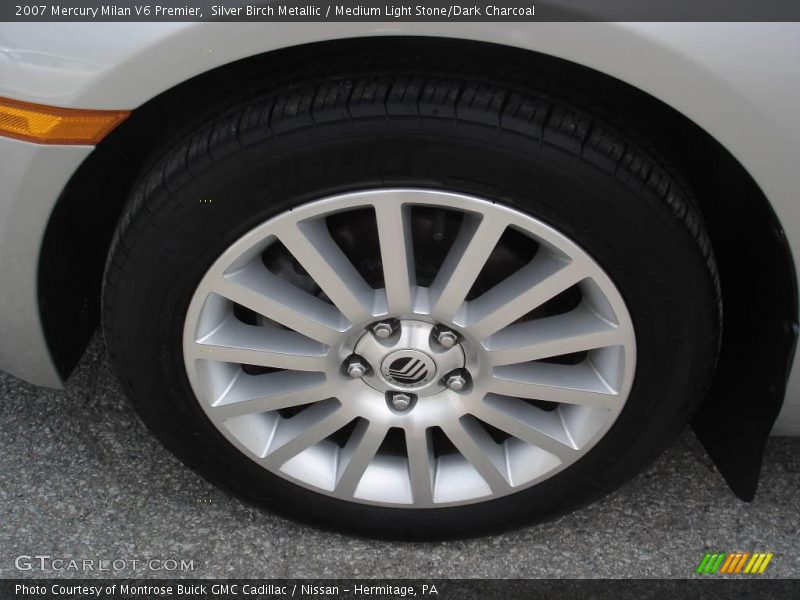 Silver Birch Metallic / Medium Light Stone/Dark Charcoal 2007 Mercury Milan V6 Premier