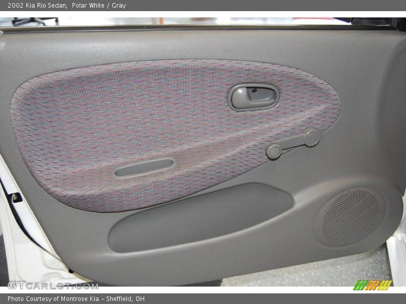 Polar White / Gray 2002 Kia Rio Sedan