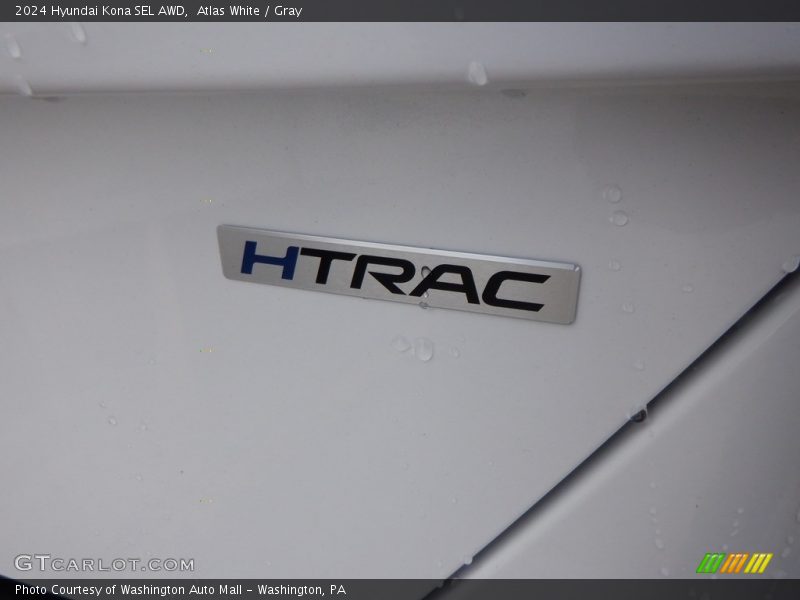 Atlas White / Gray 2024 Hyundai Kona SEL AWD