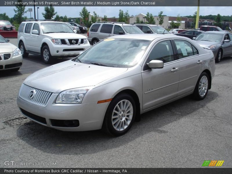 Silver Birch Metallic / Medium Light Stone/Dark Charcoal 2007 Mercury Milan V6 Premier