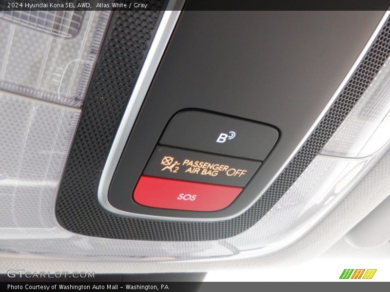 Atlas White / Gray 2024 Hyundai Kona SEL AWD