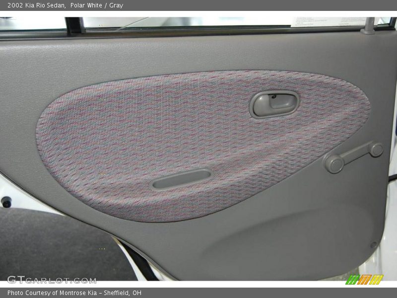 Polar White / Gray 2002 Kia Rio Sedan