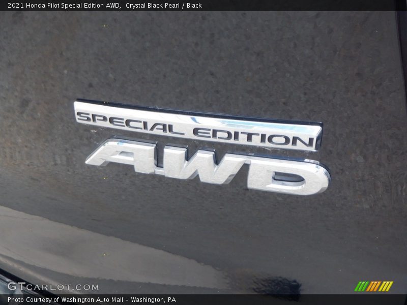 Crystal Black Pearl / Black 2021 Honda Pilot Special Edition AWD