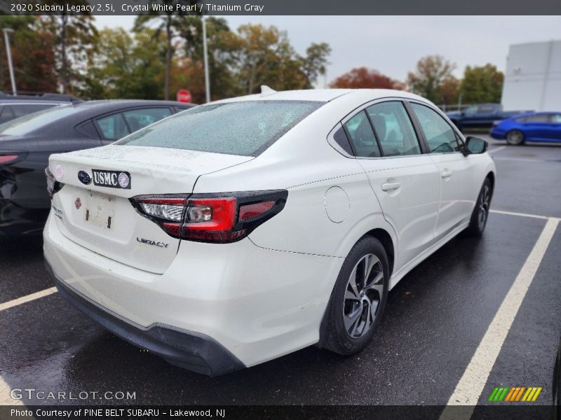 Crystal White Pearl / Titanium Gray 2020 Subaru Legacy 2.5i