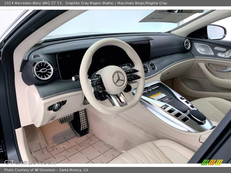  2024 AMG GT 53 Macchiato Beige/Magma Gray Interior