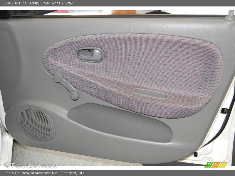 Polar White / Gray 2002 Kia Rio Sedan