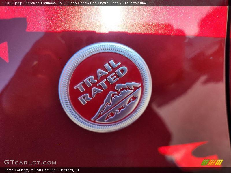 Deep Cherry Red Crystal Pearl / Trailhawk Black 2015 Jeep Cherokee Trailhawk 4x4