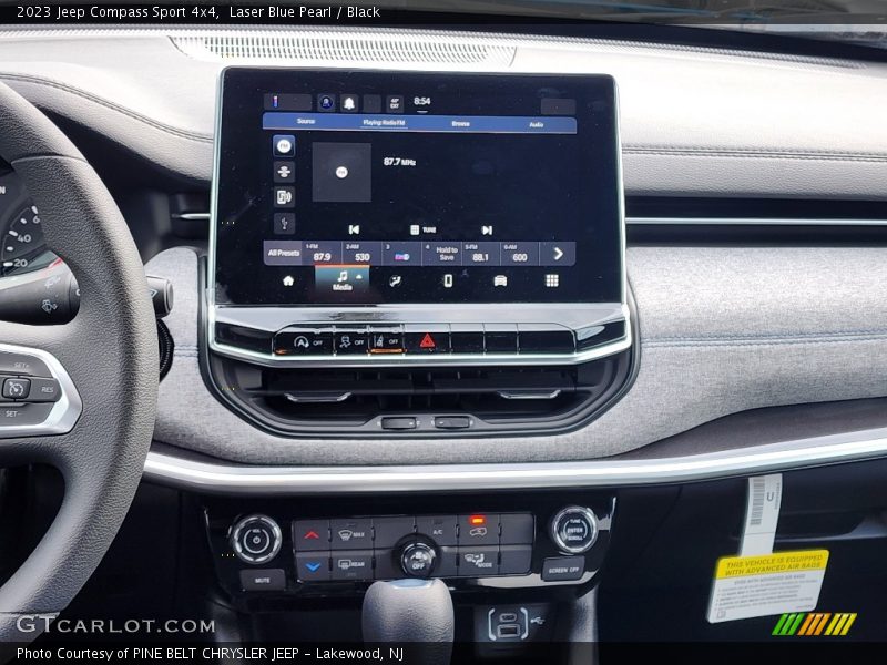 Controls of 2023 Compass Sport 4x4