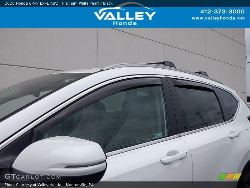 Platinum White Pearl / Black 2020 Honda CR-V EX-L AWD