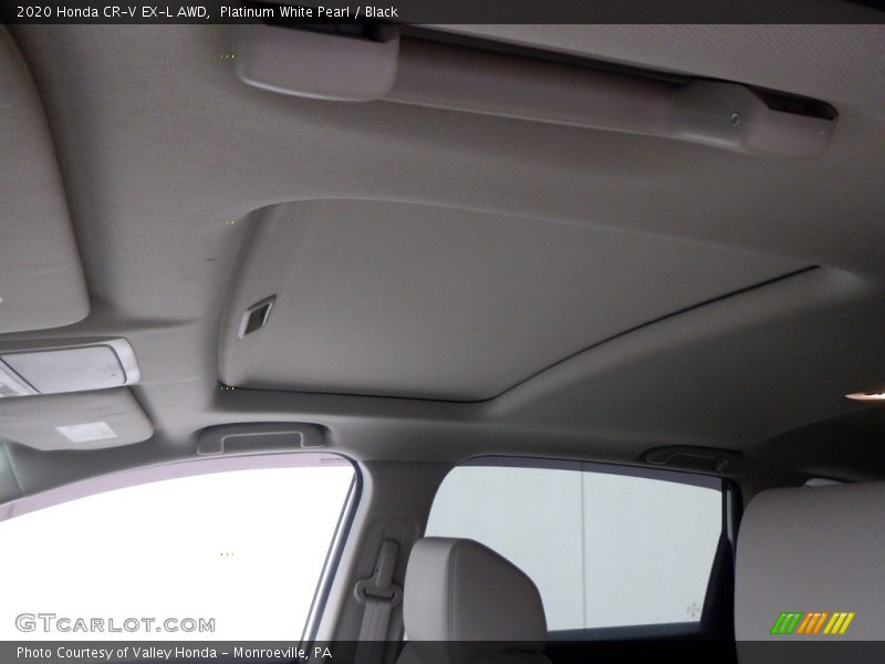 Platinum White Pearl / Black 2020 Honda CR-V EX-L AWD