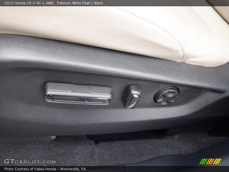 Platinum White Pearl / Black 2020 Honda CR-V EX-L AWD