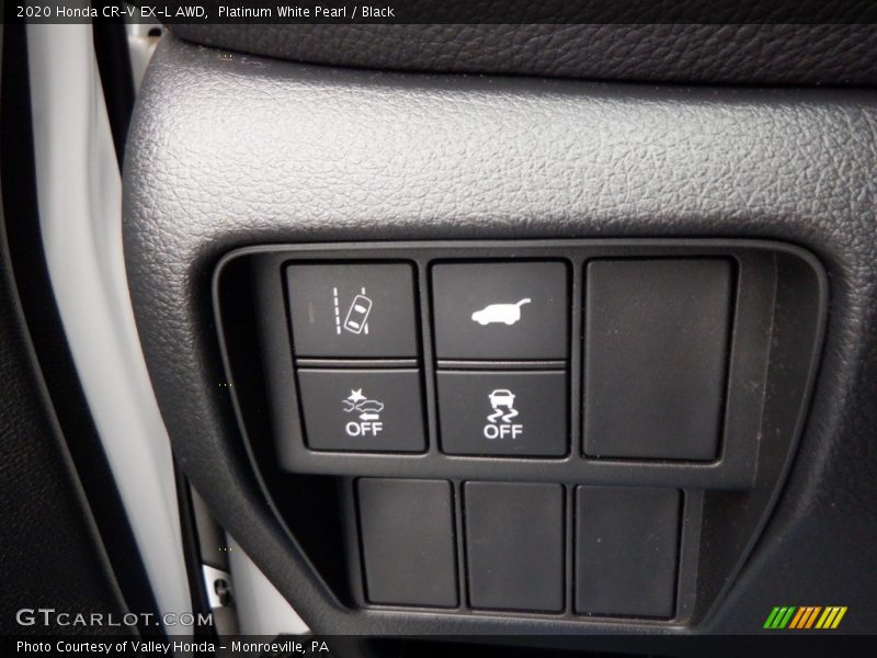 Platinum White Pearl / Black 2020 Honda CR-V EX-L AWD