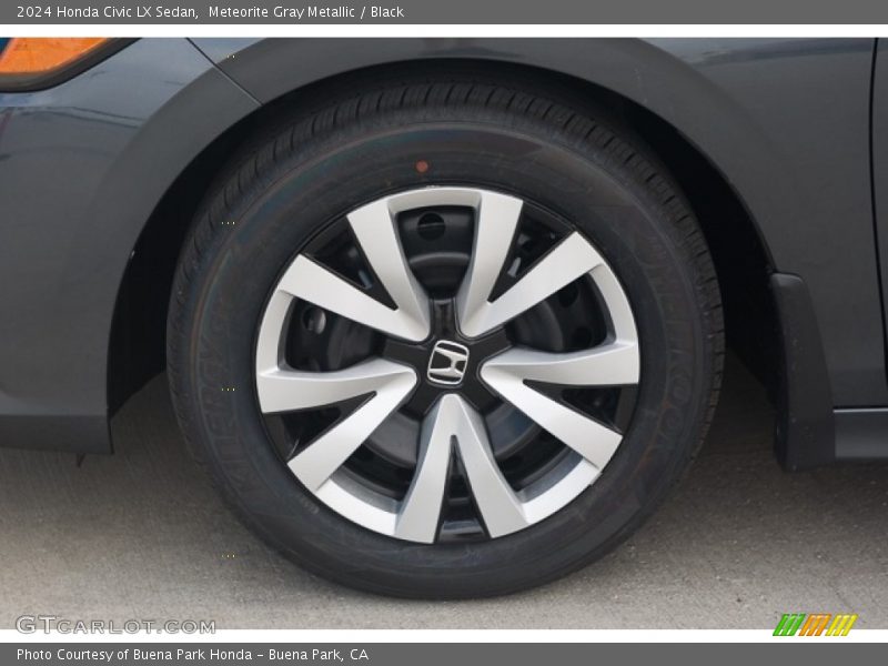 Meteorite Gray Metallic / Black 2024 Honda Civic LX Sedan