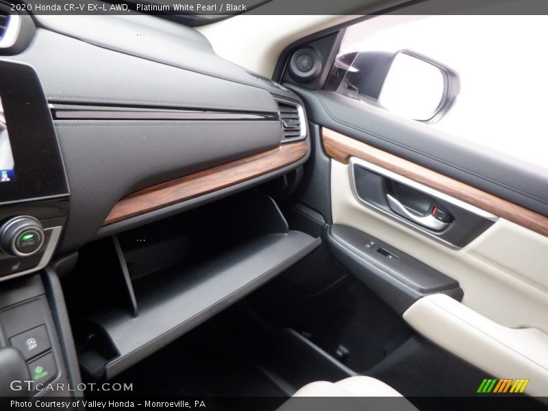 Platinum White Pearl / Black 2020 Honda CR-V EX-L AWD