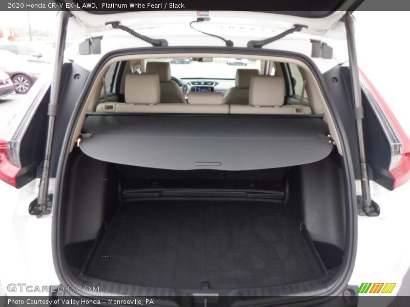 Platinum White Pearl / Black 2020 Honda CR-V EX-L AWD