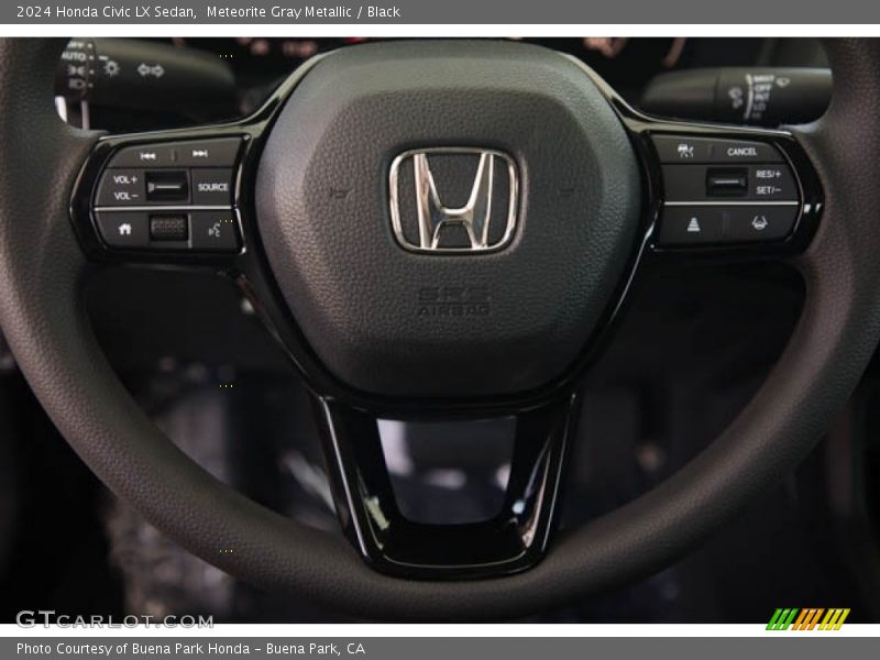 Meteorite Gray Metallic / Black 2024 Honda Civic LX Sedan