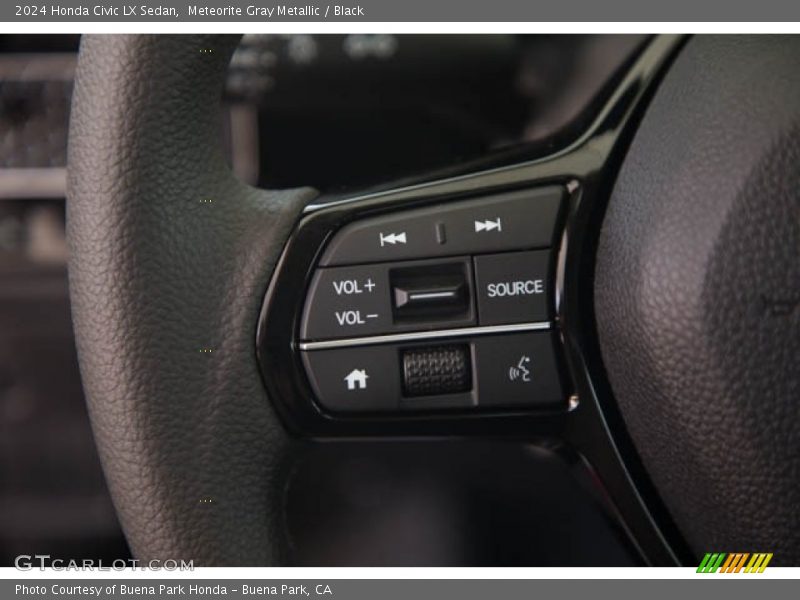 Meteorite Gray Metallic / Black 2024 Honda Civic LX Sedan