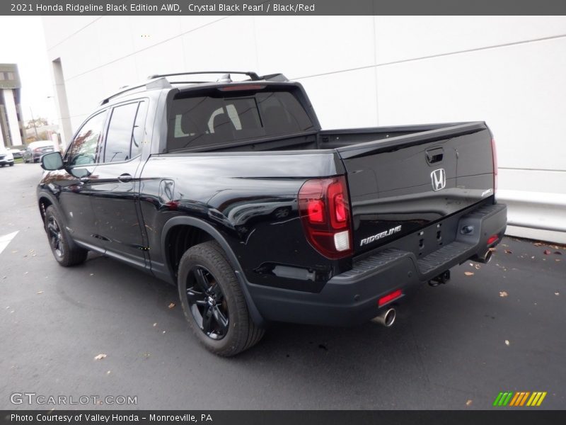 Crystal Black Pearl / Black/Red 2021 Honda Ridgeline Black Edition AWD