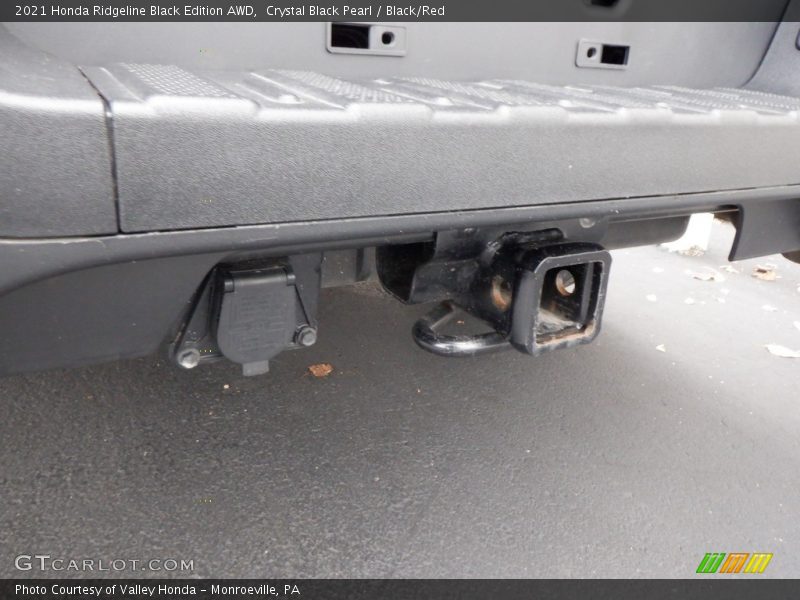 Crystal Black Pearl / Black/Red 2021 Honda Ridgeline Black Edition AWD