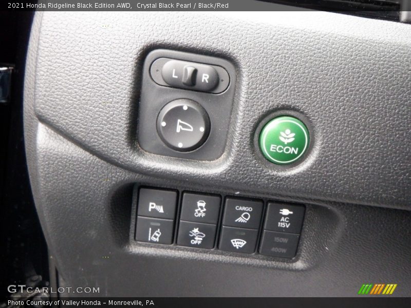 Controls of 2021 Ridgeline Black Edition AWD